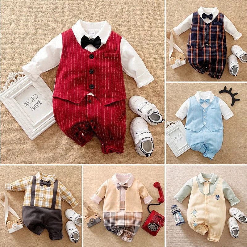 Newborn Baby Gentleman Jumpsuit - Image 1