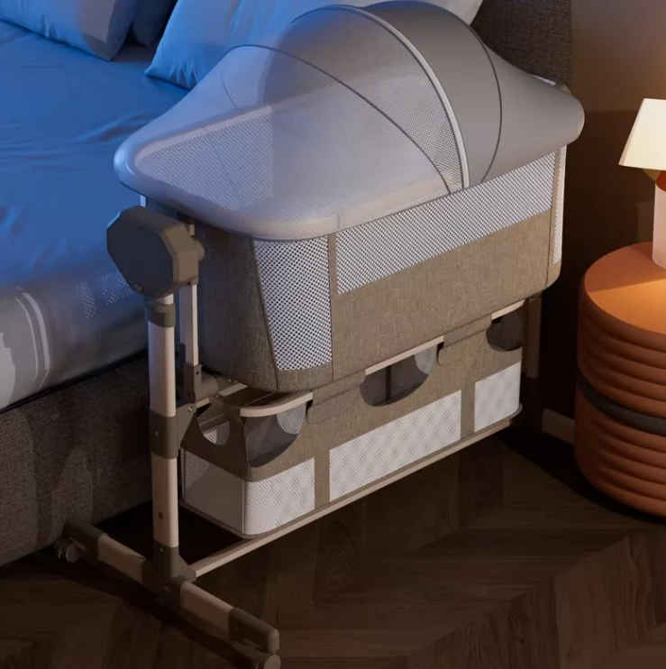 Smart Bedside Remote Control Multifunctional Baby Crib - Image 2