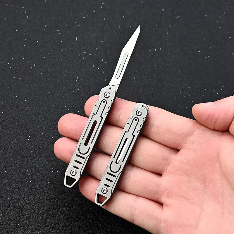 Replaceable Blades Foldable EDC Knife - Image 1