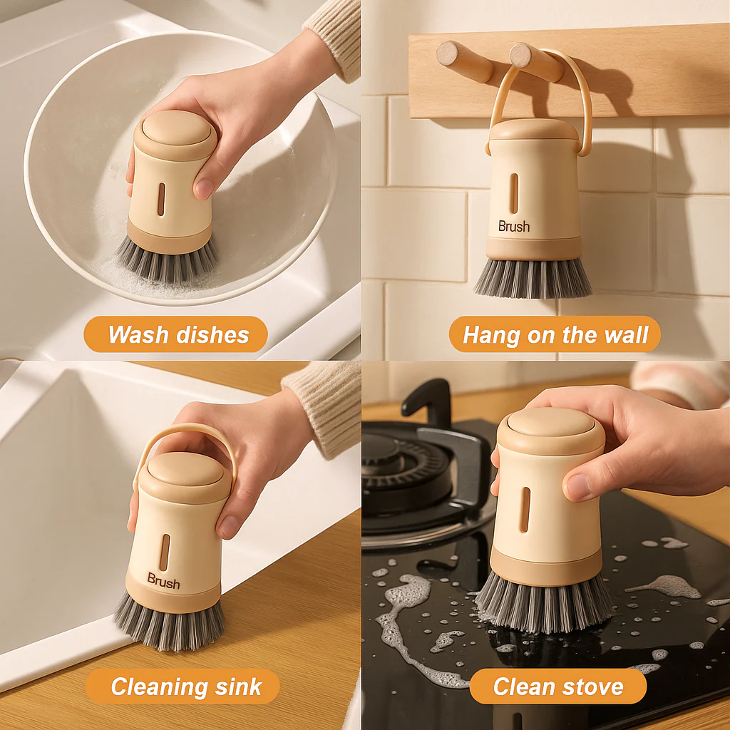 Quick Wash Ergonomic Dishwashing Brush - Image 3