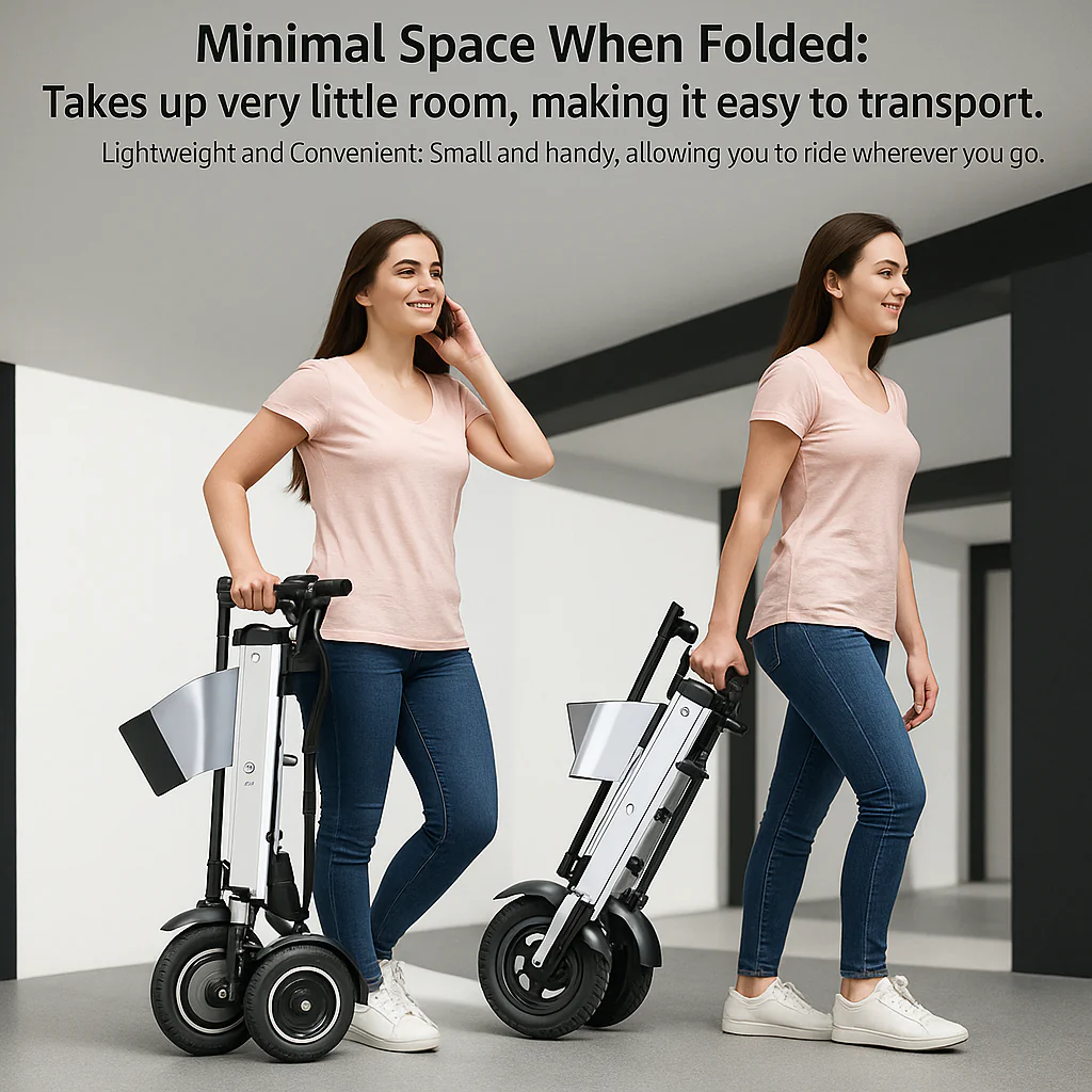 3-Wheel Balanced Foldable Electric Scooter - Image 2