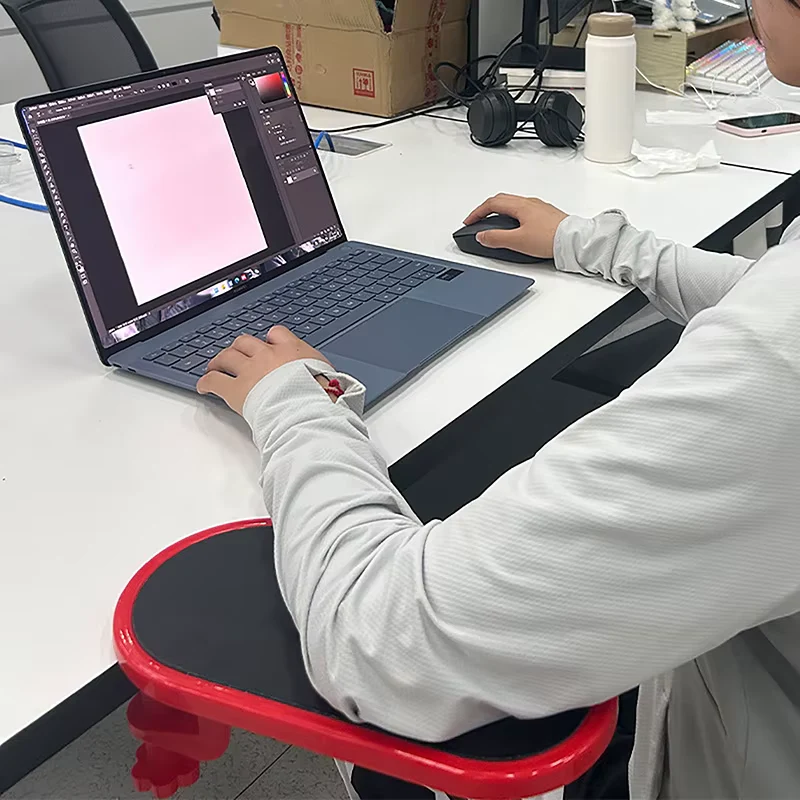 Attachable Rotating Computer Arm Support Bracket