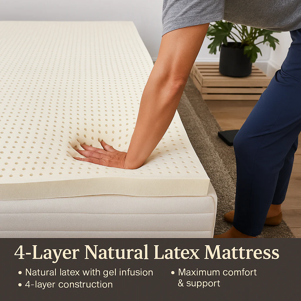 4-Layer Japanese Style Natural Latex Mattress - Image 2