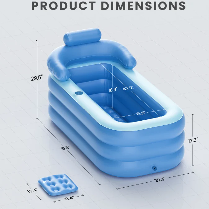 Portable Inflatable Spa Relaxing Full Bathtub - Image 3