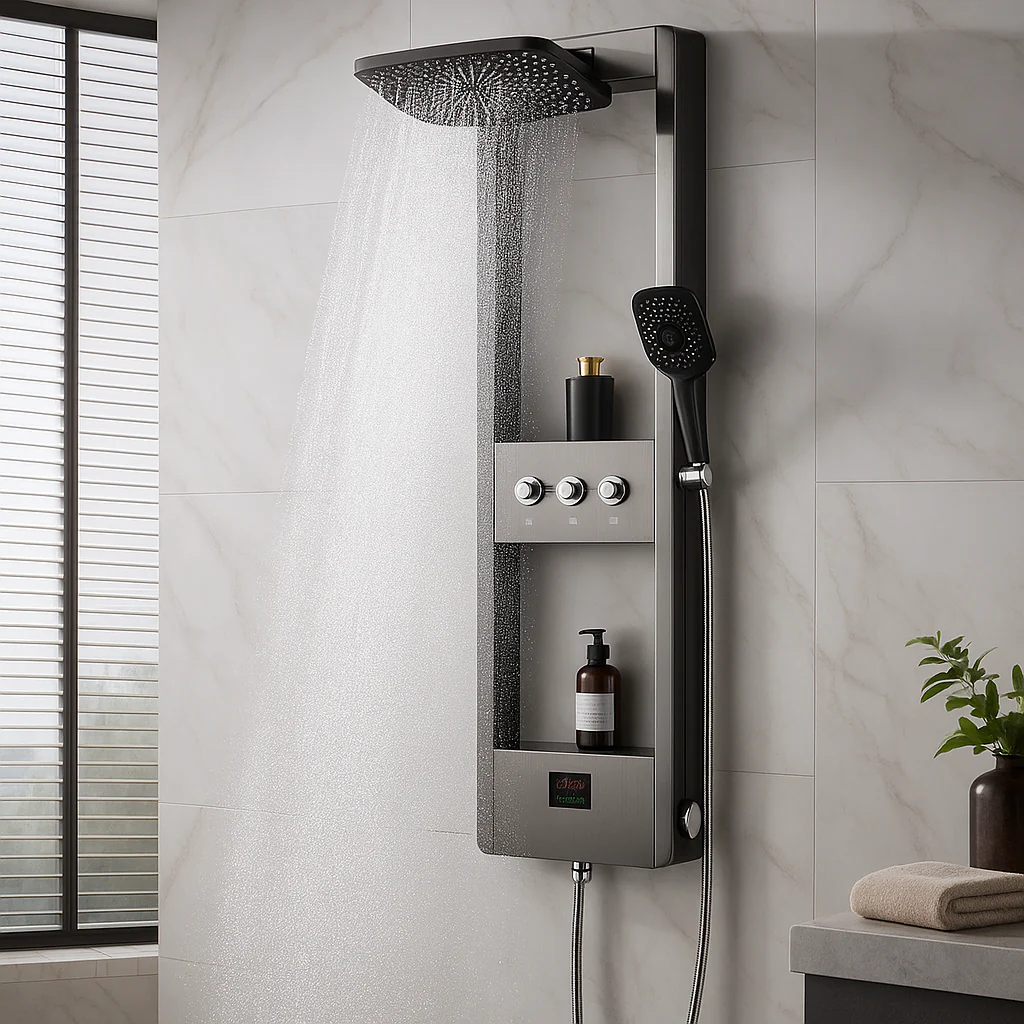 Smart Digital Display Elegant Rainfall Shower Set - Image 3