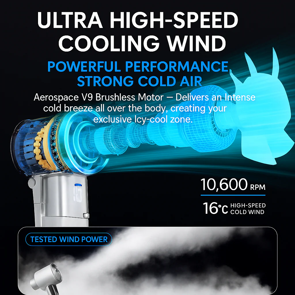 Cool Wind Smart Power Bank Fan - Image 2