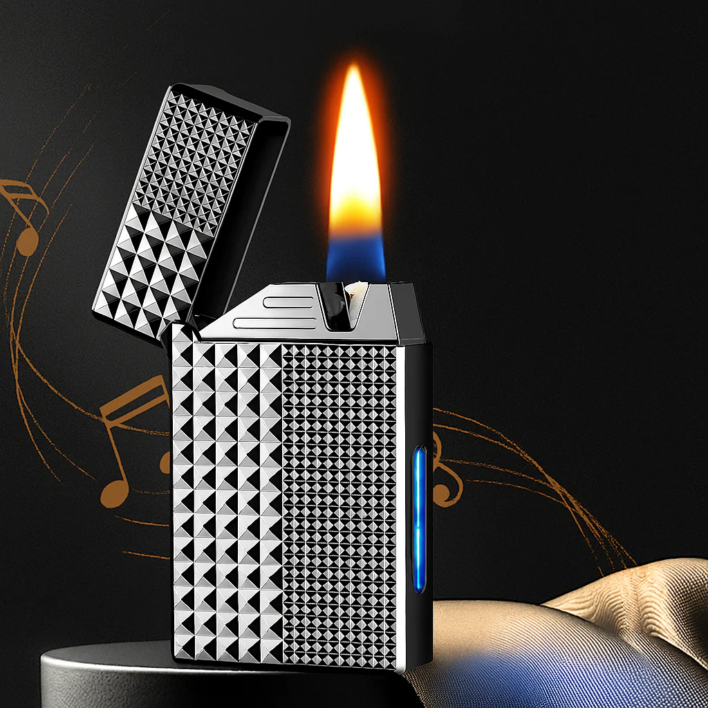 Smart Voice Command Hybrid Flame Metal Lighter - Image 1