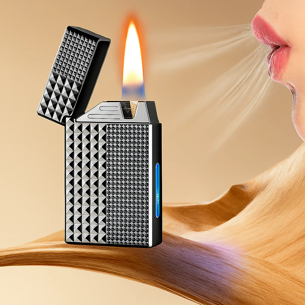 Smart Voice Command Hybrid Flame Metal Lighter - Image 2