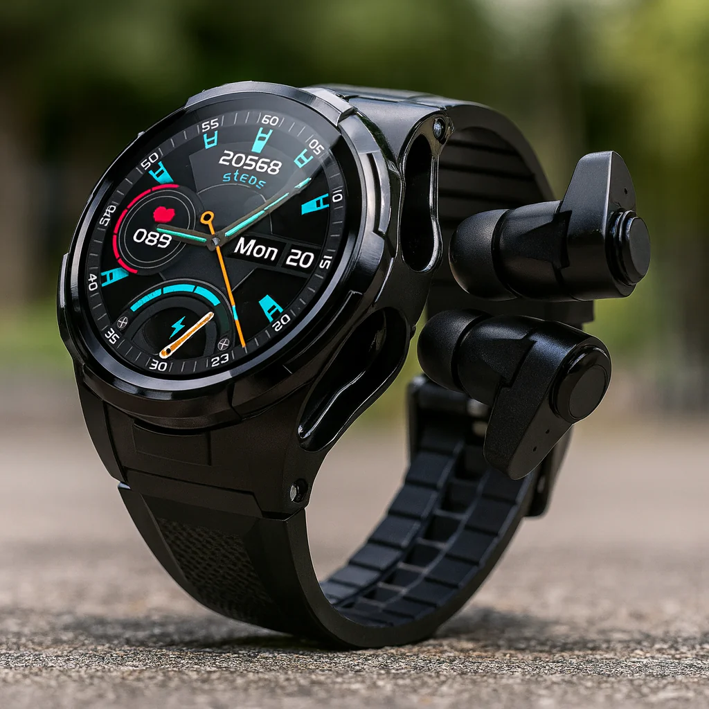 Touch Screen Earphones Sport Smartwatch