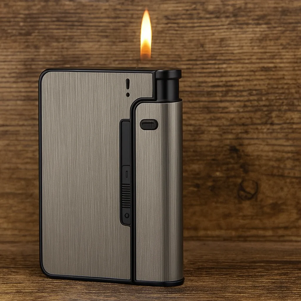 Dual Slot Pocket Built-in Storage Lighter - Image 1