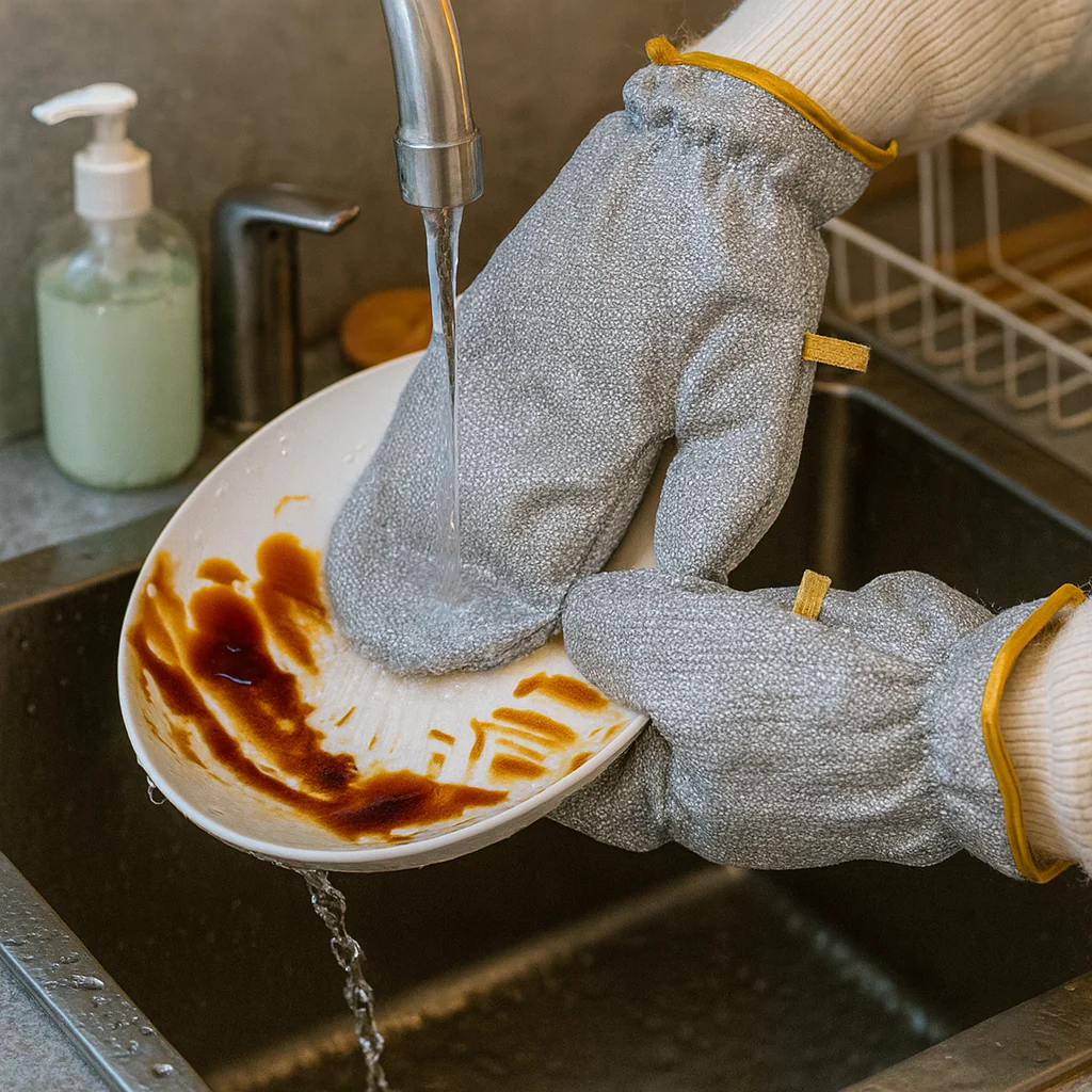 Heavy Duty Steel Wire Dishwashing Cleaning Gloves