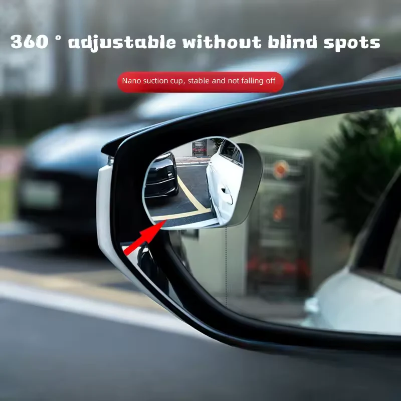 Blind Spot Adjustable Frameless Rearview Mirror Set - Image 2