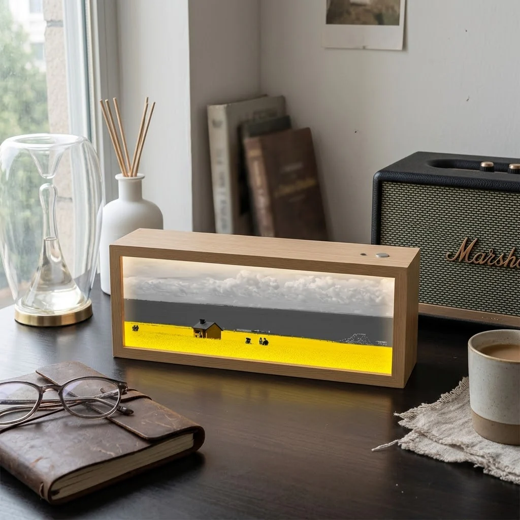 Nordic Healing Backlit Landscape Art Frame Light Box - Image 2