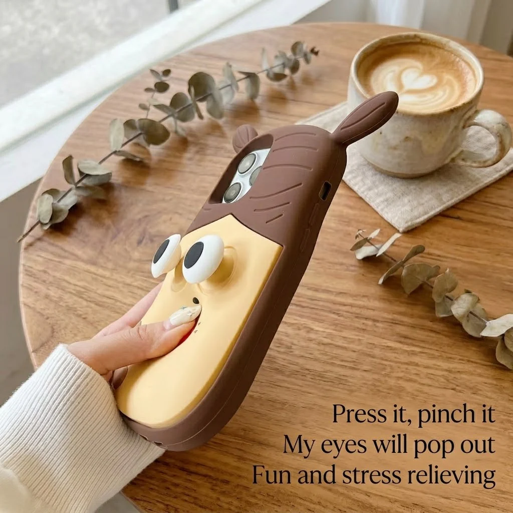 Ugly Buddy Squishy Stress-Relief iPhone Case - Image 3