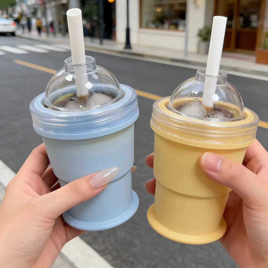 RoundRoll Foldable Silicone Ice Ball Drink Cup - Image 2