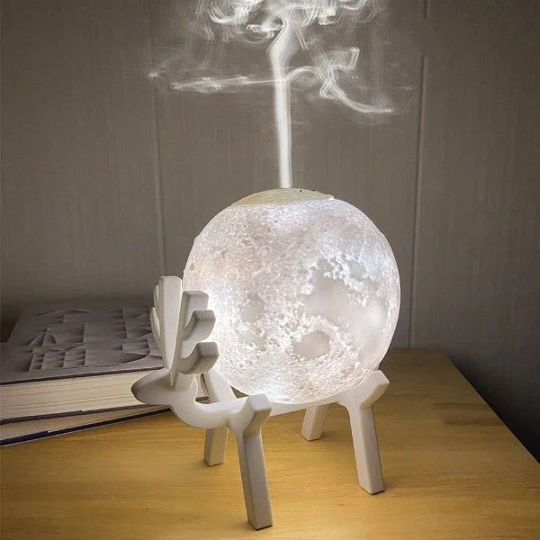 Ultrasonic Moon Creative Air Humidifier Led Lamp - Image 2