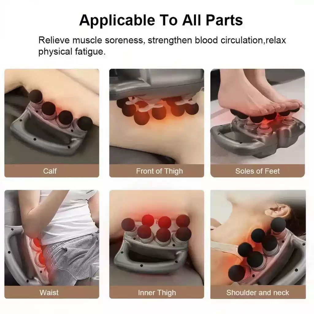 Deep Relax Multi-Head Professional Electric Massager - Image 3