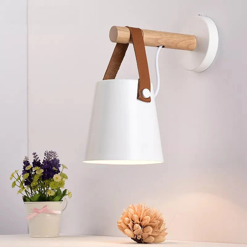 Nordic Style Wood Elegant Wall Lamp - Image 2