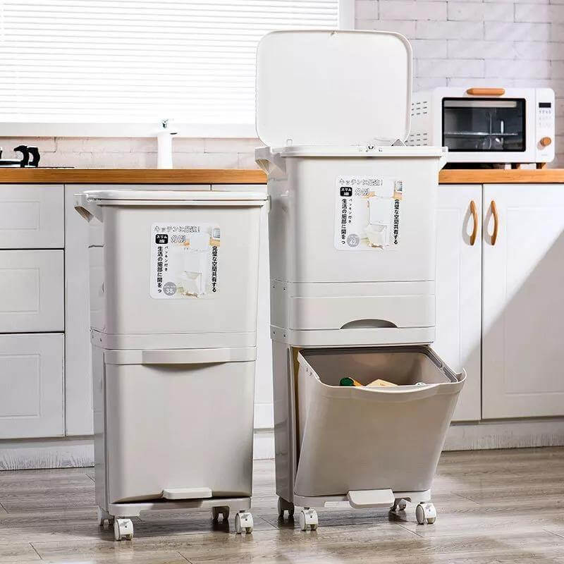 Large Capacity Multi Layers Garbage Trash Can - Image 3