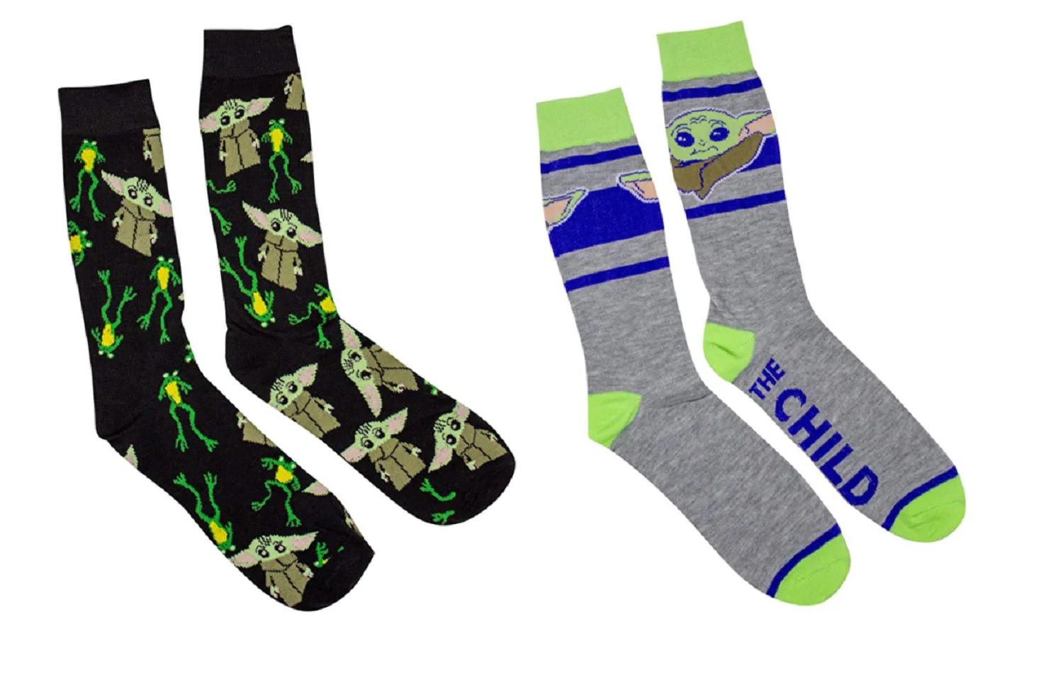 Star Wars The Mandalorian The Child With Frog 2-Pack Crew Socks - Image 2