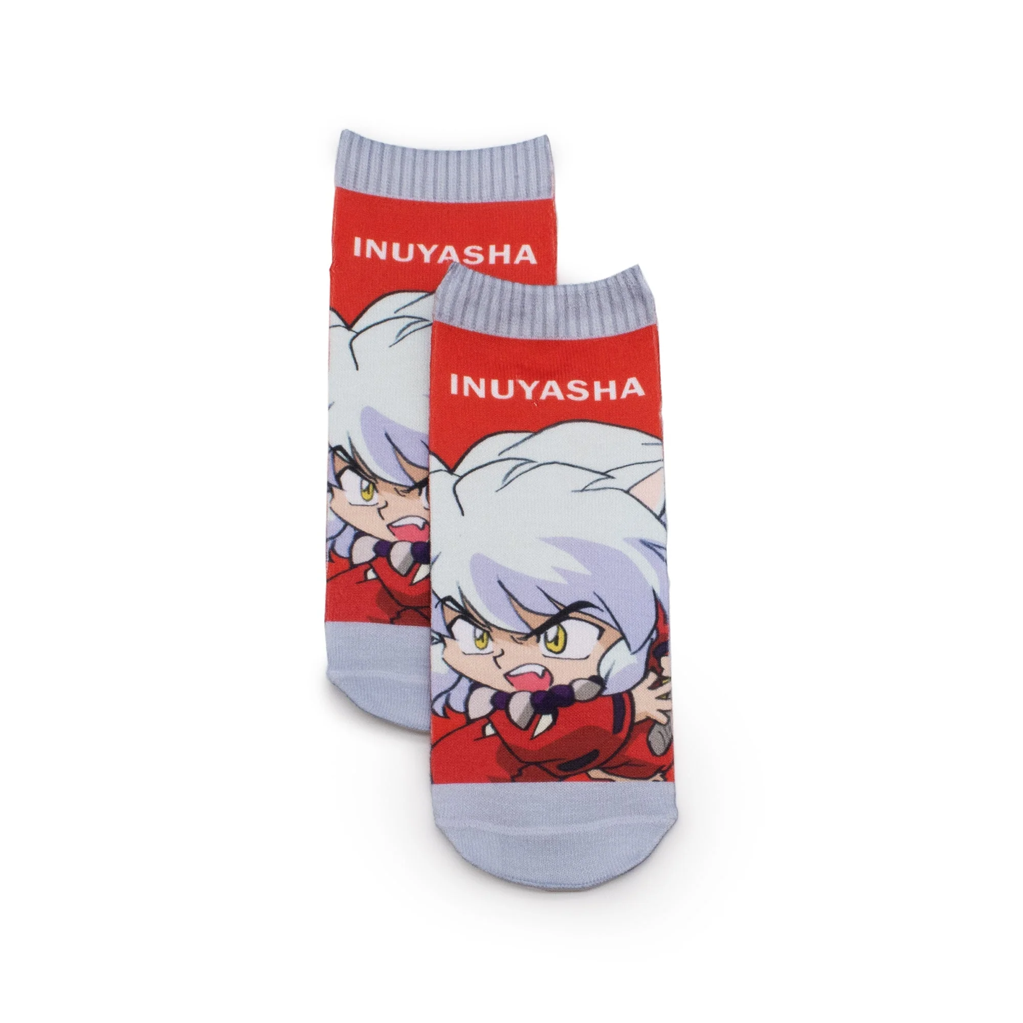 Inuyasha Cute Chibi Anime Ankle Socks - Image 1