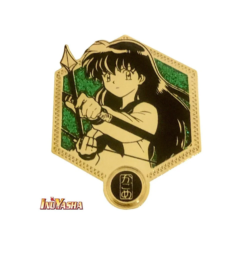 Inuyasha Kagome Higurashi Golden Series Anime Enamel Pin Set - Image 1