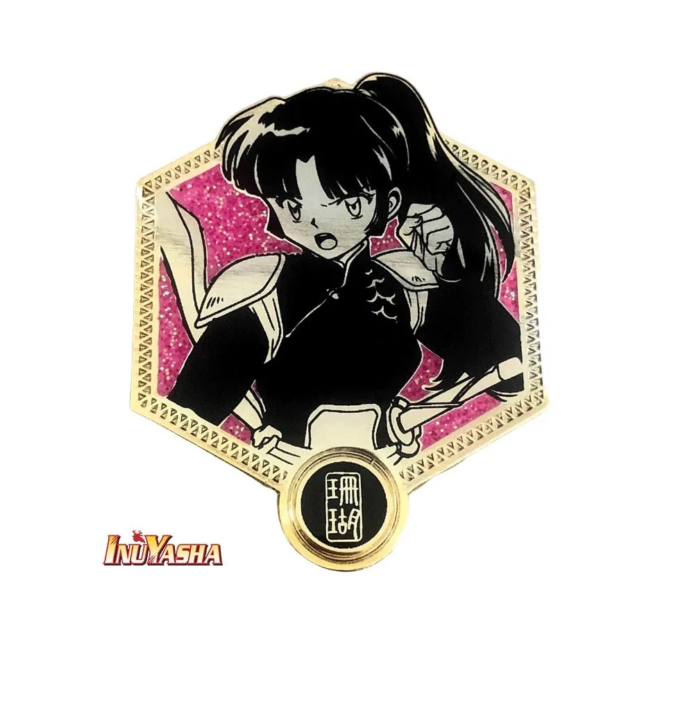 Inuyasha Sango Golden Series Anime Enamel Pin Set - Image 1
