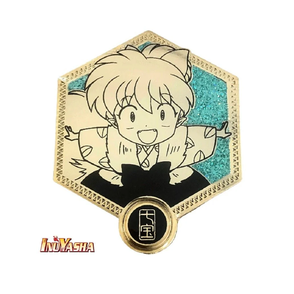 Inuyasha Shippo Golden Series Anime Enamel Pin Set - Image 1