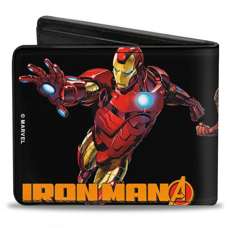 Iron Man Avengers Marvel Comics Adult Bi-Fold Wallet - Image 3