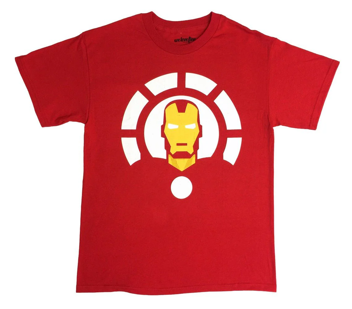 Iron Man Minimal Marvel Comics Adult T-Shirt - Image 2