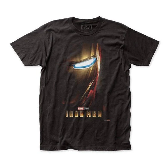 Iron Man Movie Poster Fitted Adult T-Shirt - Image 1