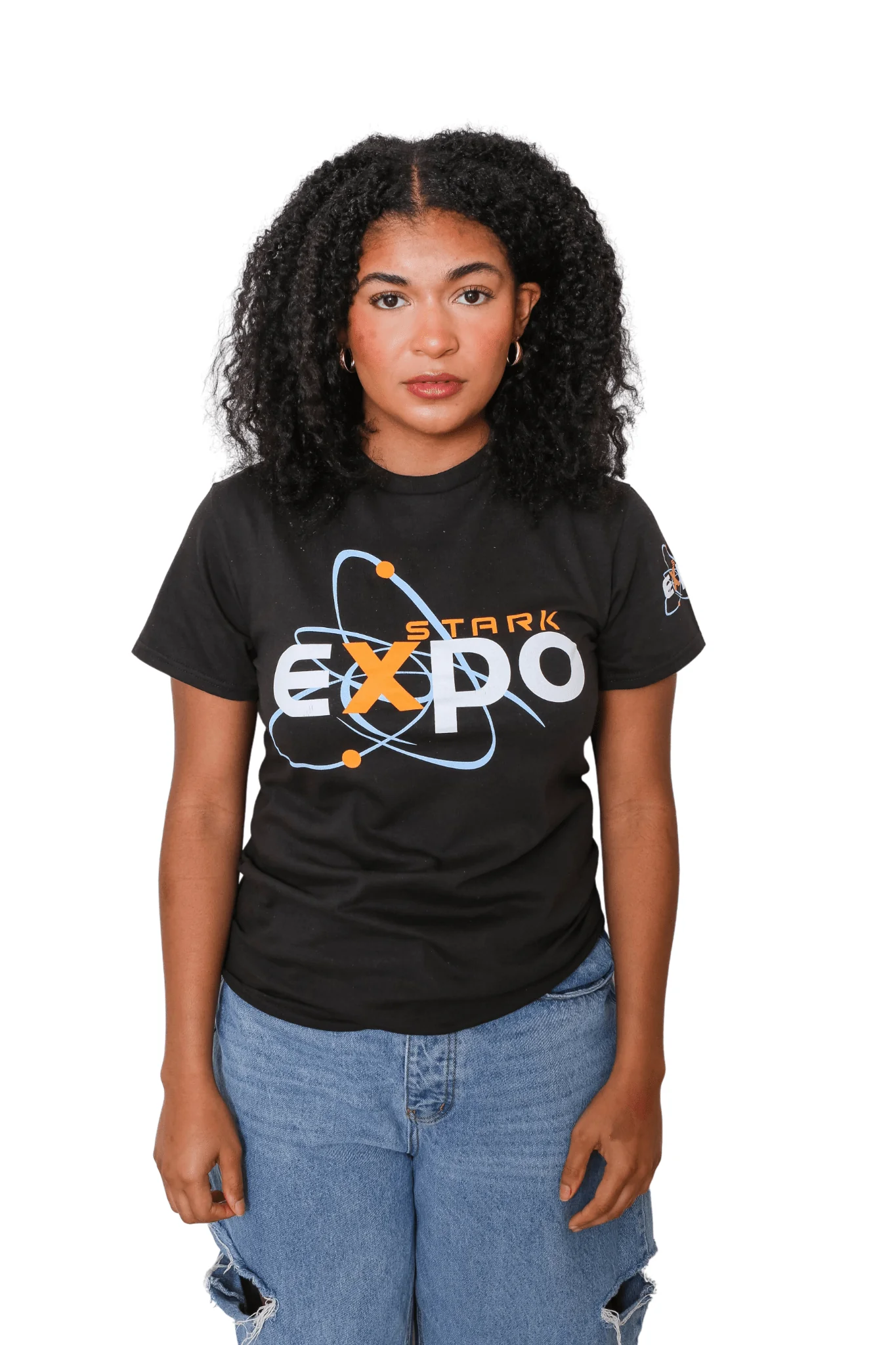 Iron Man Stark Expo Logo Marvel Adult T Shirt - Image 3