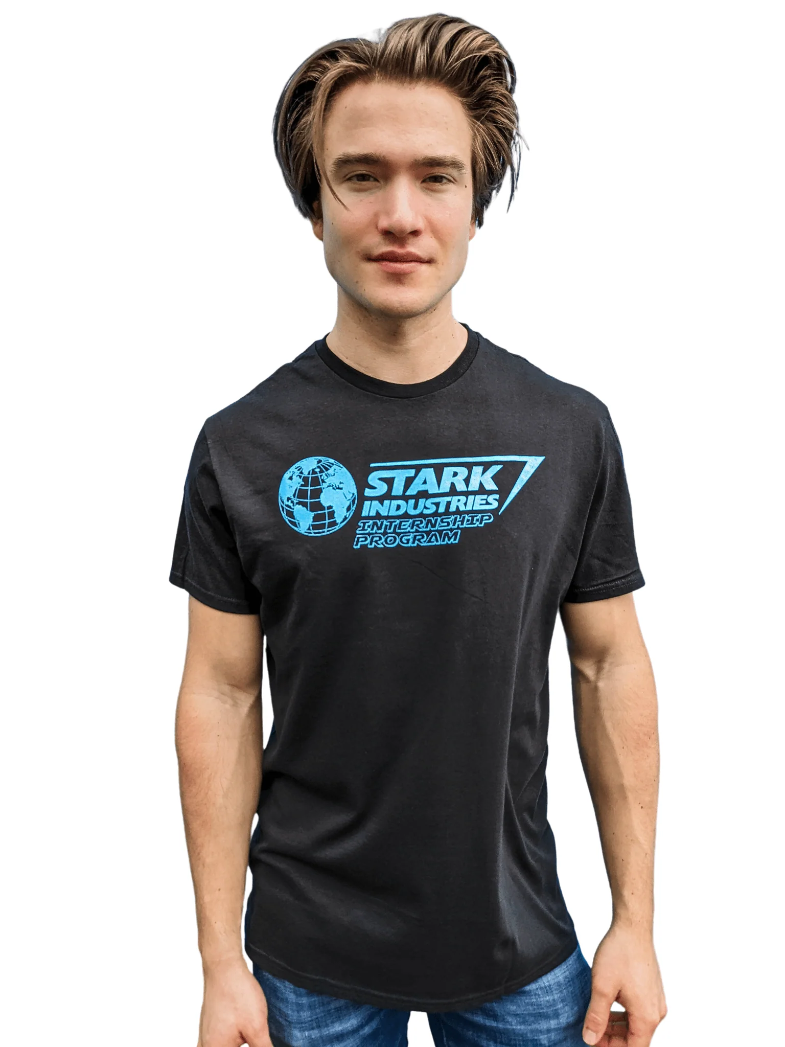 Iron Man Stark Industries Intern Marvel Adult T Shirt - Image 3