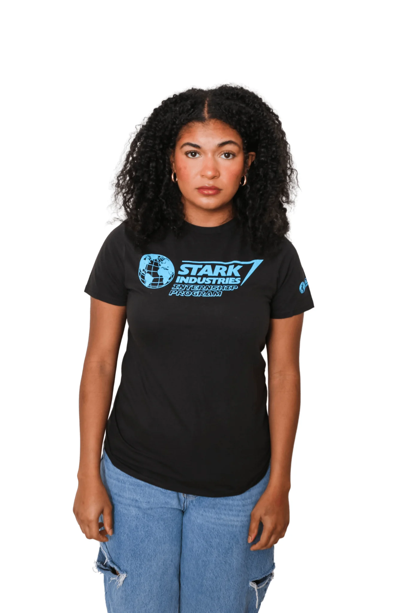 Iron Man Stark Industries Intern Marvel Adult T Shirt - Image 2