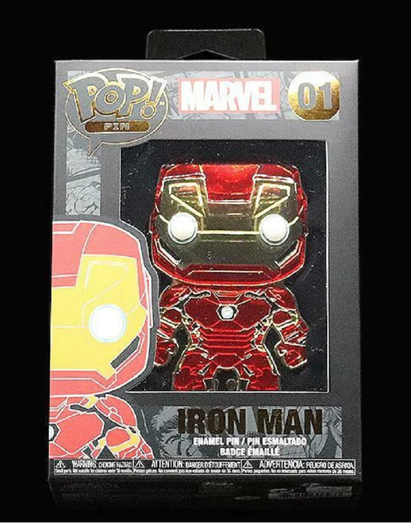Funko Pop! Pin - Marvel Iron Man #01 Enamel Pin - Image 1