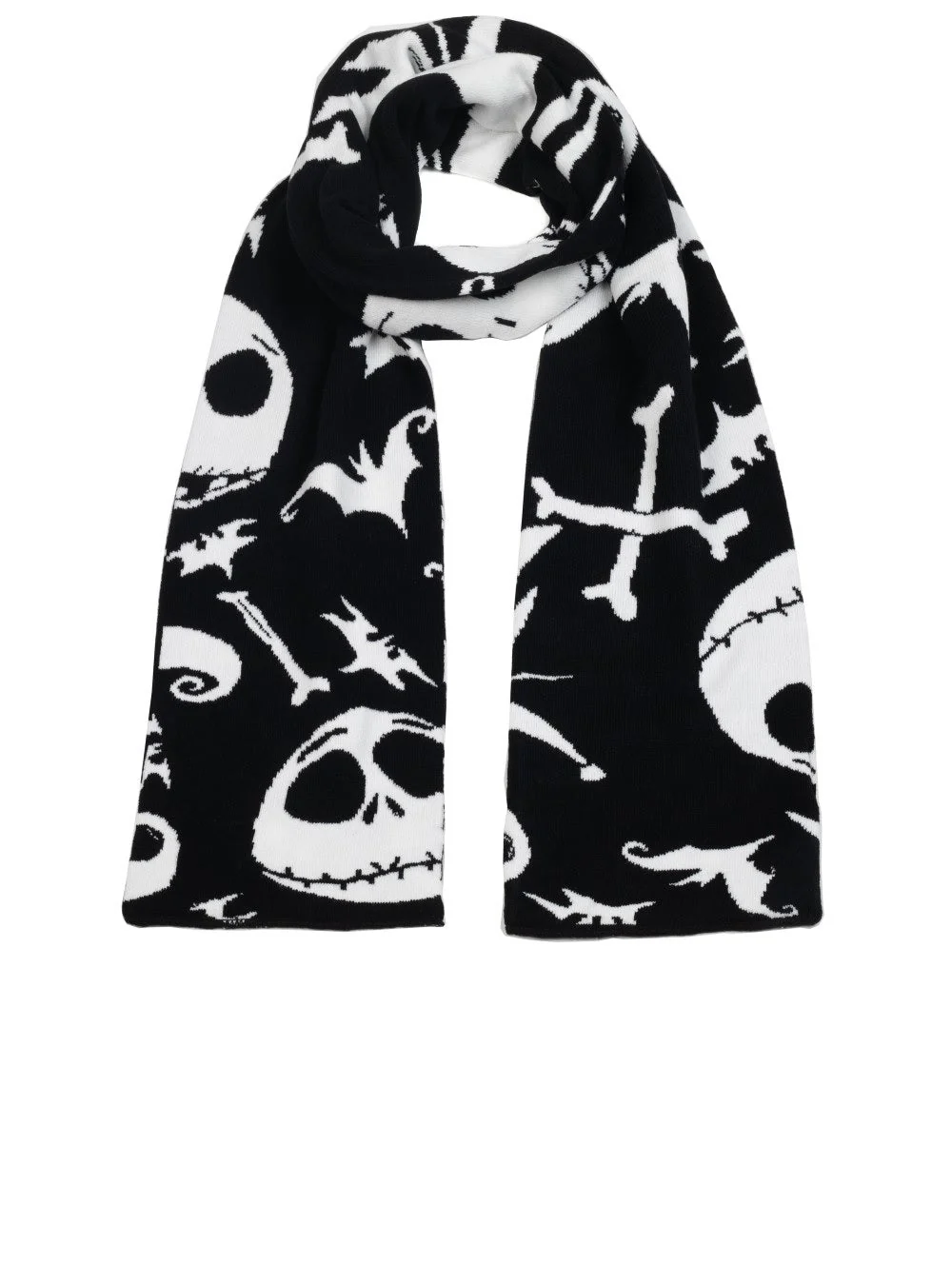 The Nightmare Before Christmas Jack Skellington Winter Hat and Scarf Fan Combo - Image 3