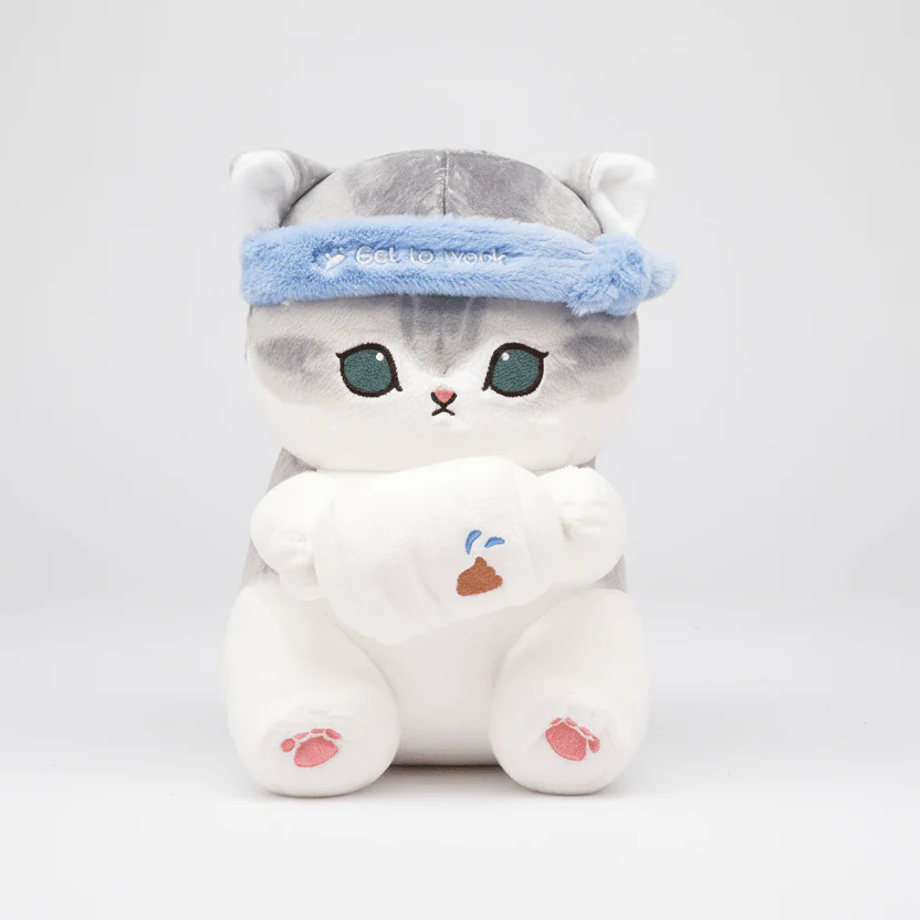 Mofusand Janitor Cat Plush 9" - Image 2
