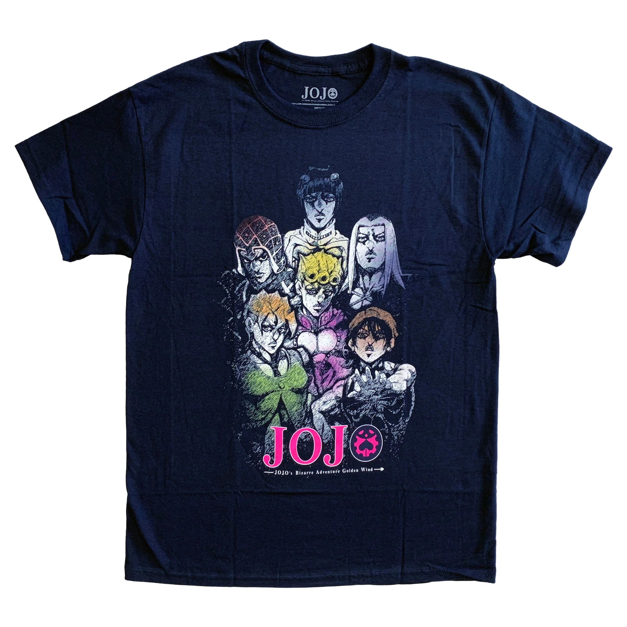 Jojo Bizarre Adventure S4 Main Group Anime Adult T-Shirt - Image 1