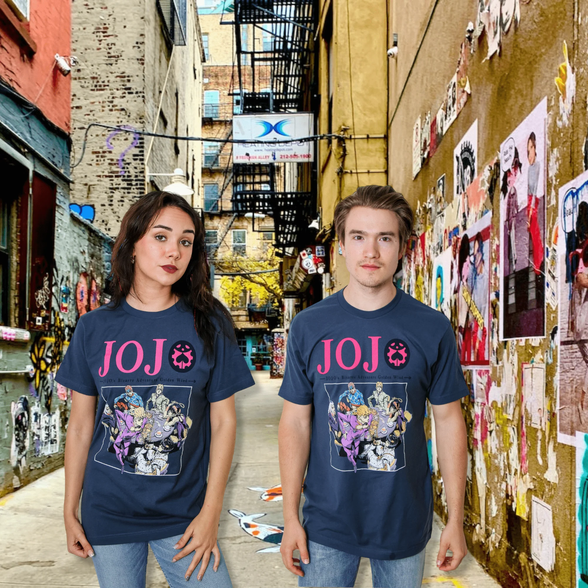 JoJo's Bizarre Adventure Golden Wind Officially Licensed Adult T-Shirt - Image 3