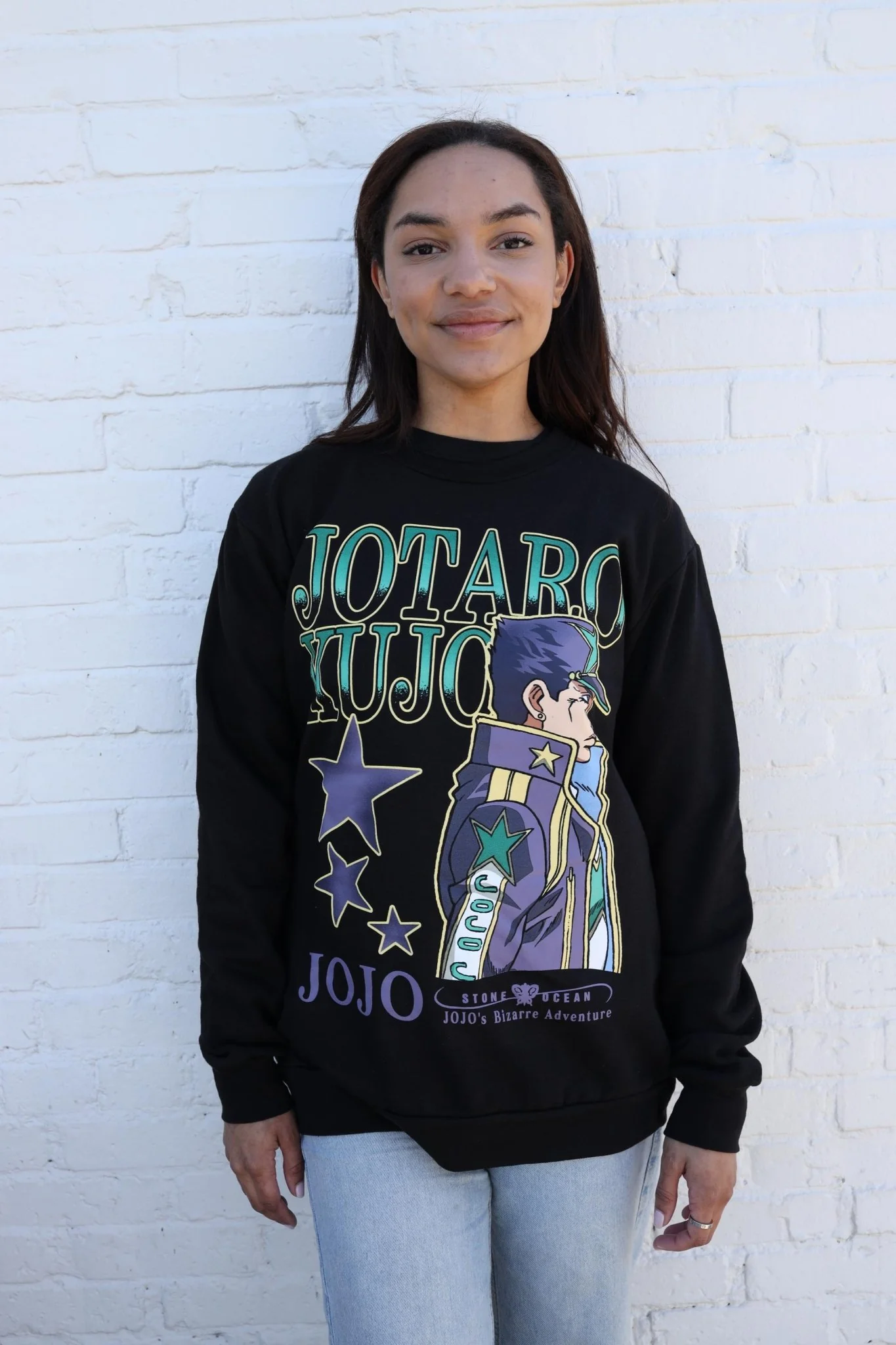 JoJo's Bizarre Adventure Jotaro Kujo Stone Ocean - Licensed Adult Sweatshirt - Image 3