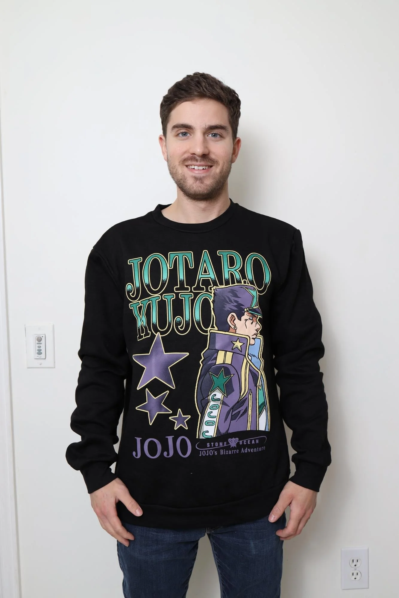 JoJo's Bizarre Adventure Jotaro Kujo Stone Ocean - Licensed Adult Sweatshirt - Image 2
