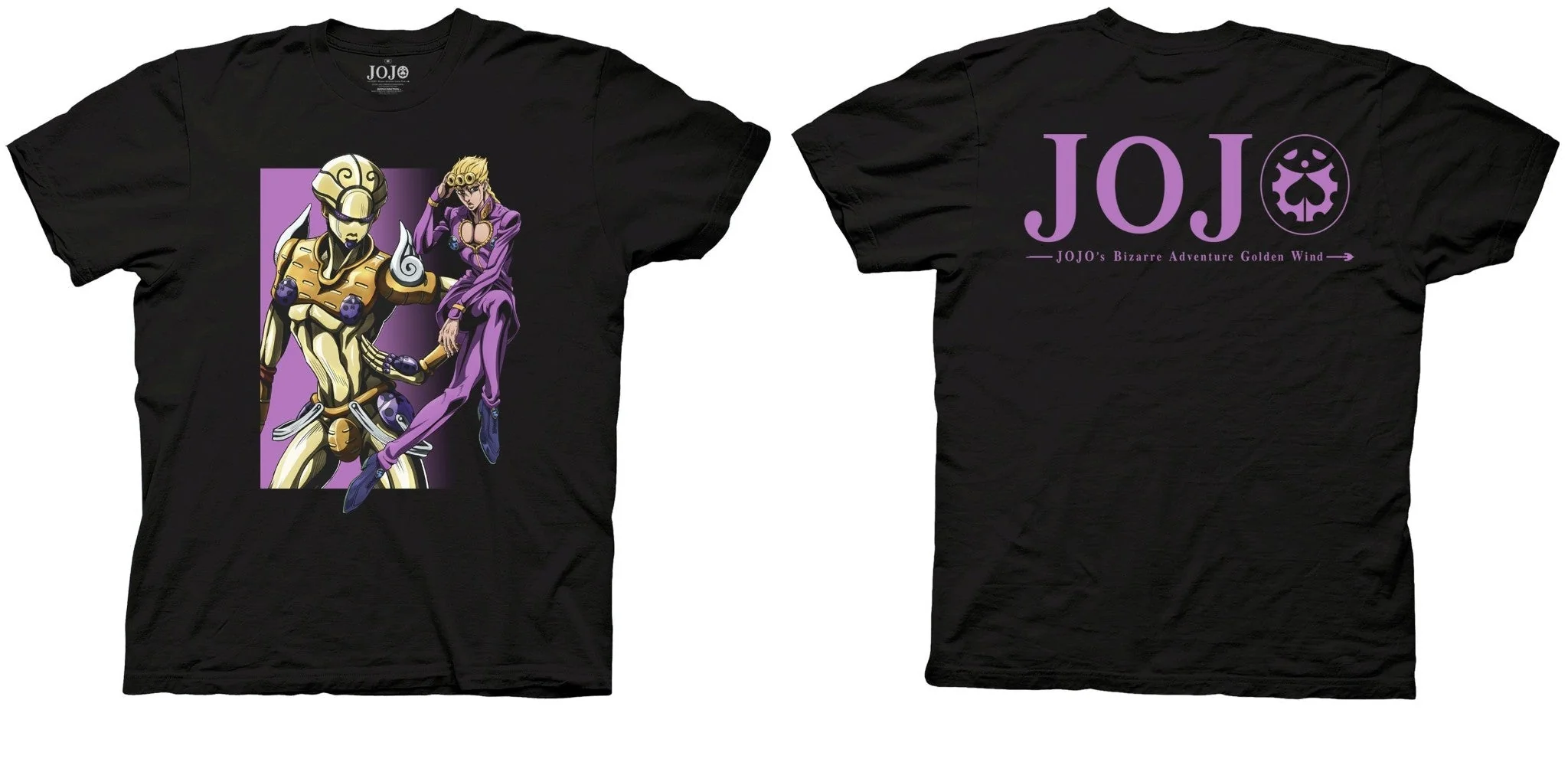JoJo's Bizarre Adventure S4 Giorno Stages Officially Licensed Adult T-Shirt - Image 3