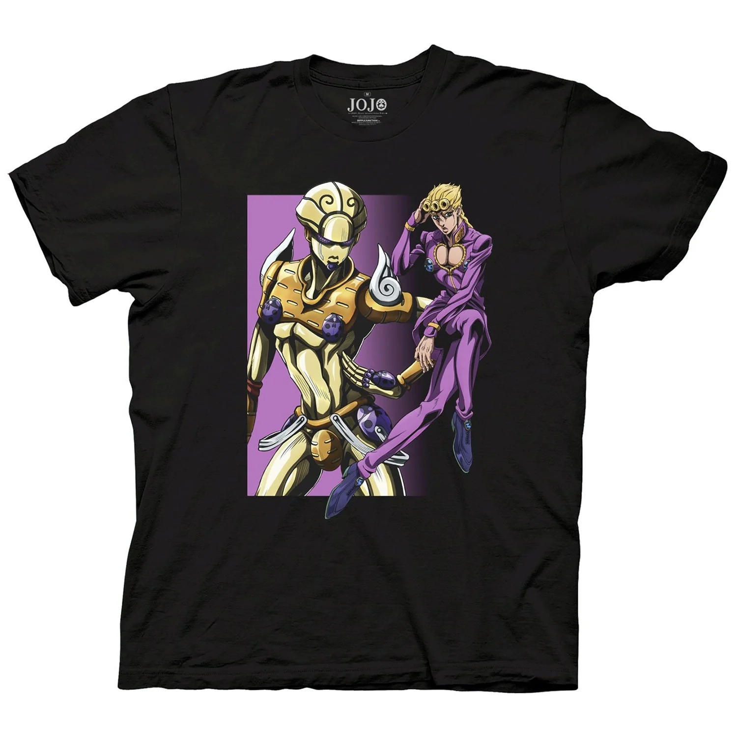 JoJo's Bizarre Adventure S4 Giorno Stages Officially Licensed Adult T-Shirt - Image 1
