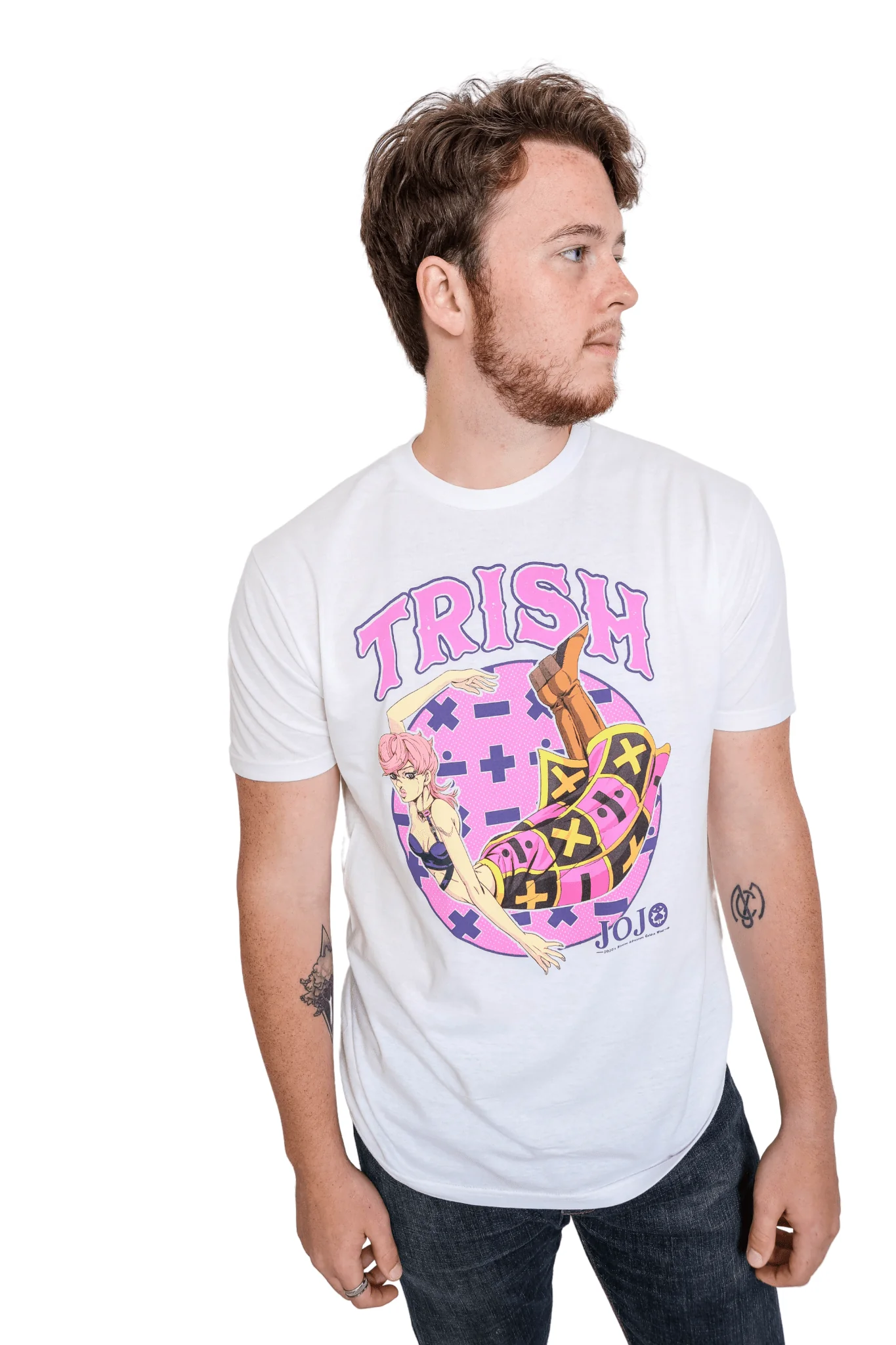 JoJo's Bizarre Adventure S4 Trish Math Symbols Officially Licensed Adult T-Shirt - Image 2