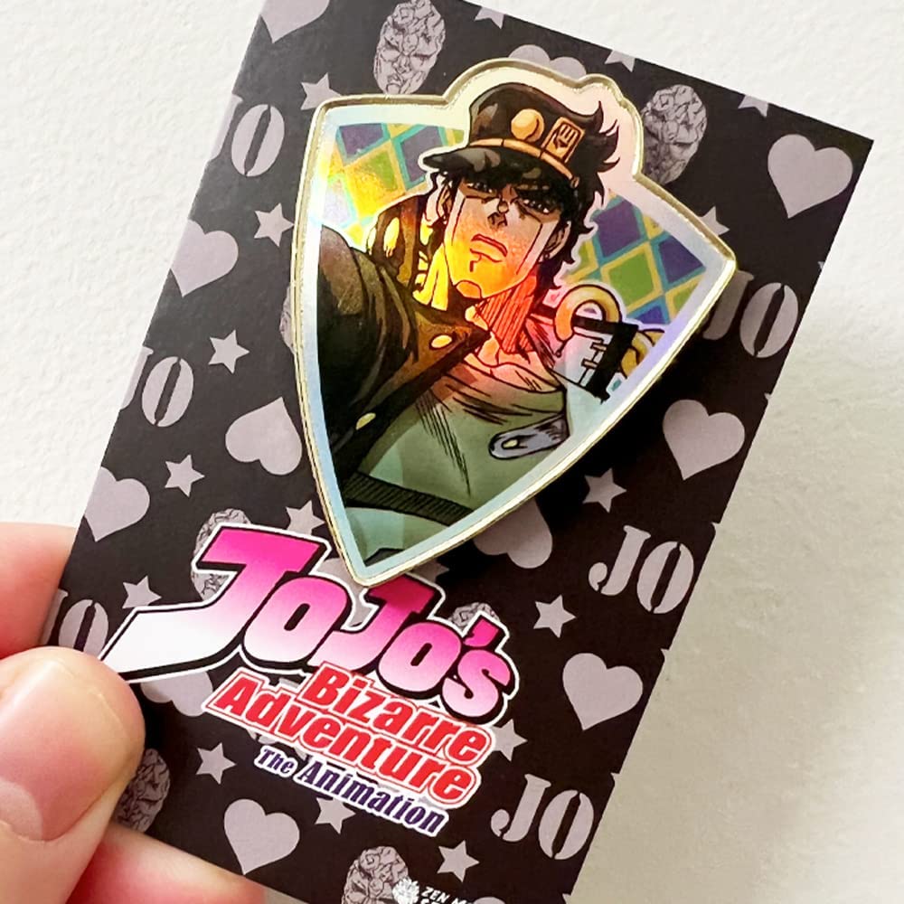 Jotaro Kujo - Foil Shield Series - JoJo's Bizarre Adventure Pin Zen Monkey Studios - Image 2