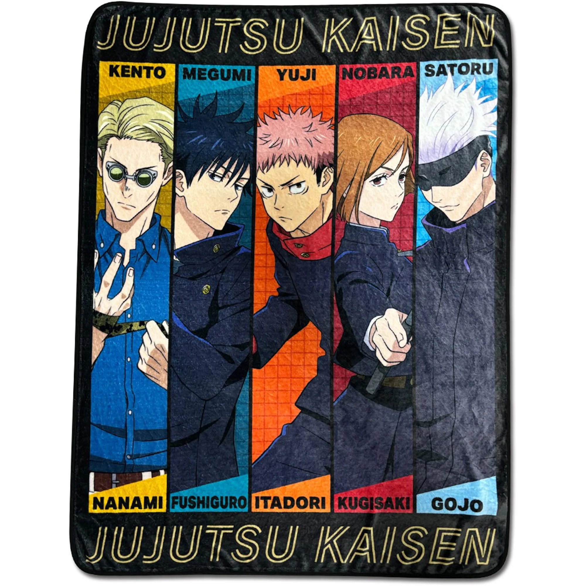 Jujutsu Kaisen – Group Panel Throw Blanket 46 x 60 inches