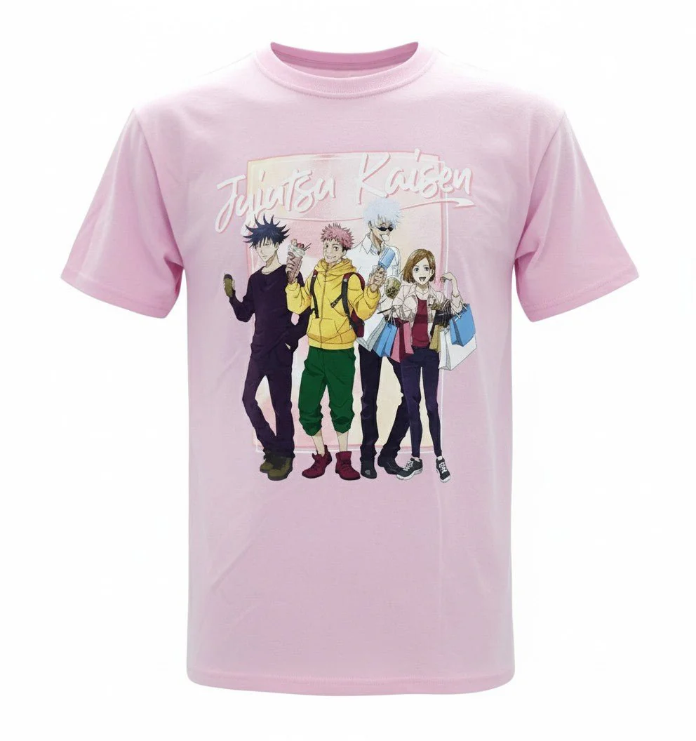 Jujutsu Kaisen – Itadori, Fushiguro, Kugisaki, Gojo Group Adult Men’s T-Shirt