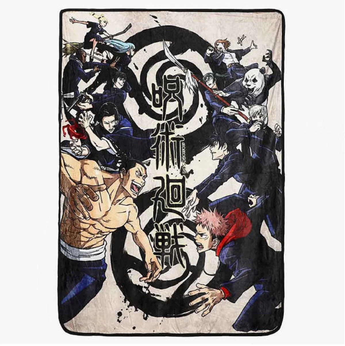 Jujutsu Kaisen Key Art Anime Comfy Fleece Throw Blanket 45in. By 60in. - Image 1
