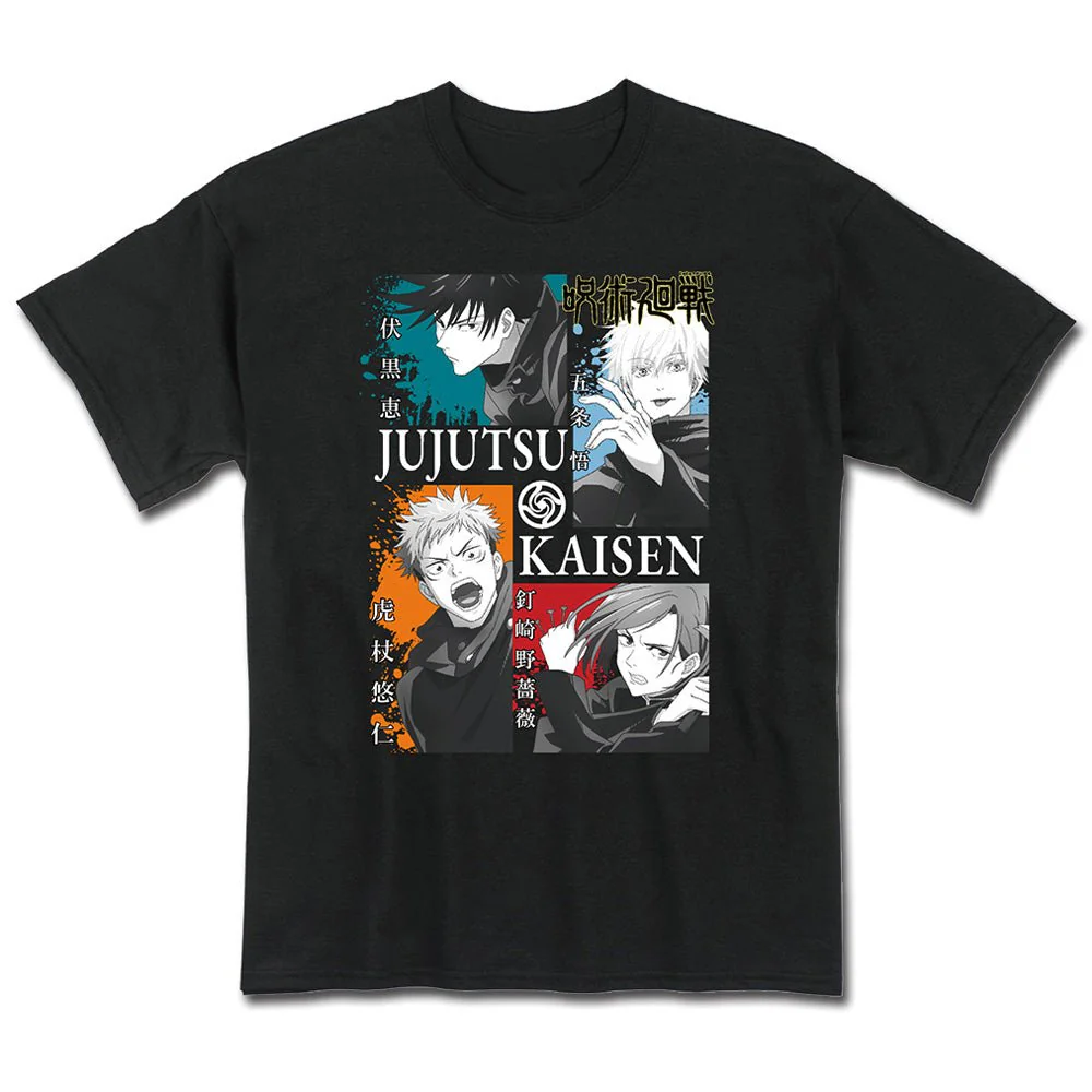 Jujutsu Kaisen - Yuji Itadori Megumi Fushiguro Nobara Kugisaki Satoru Gojo Adult T-Shirt - Image 3