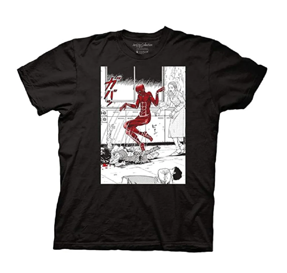 Junji Ito Popping Out of Skin Anime Adult T Shirt - Image 1